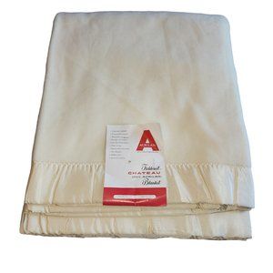 FieldCrest Chateau 100% Agrilan Blanket Vintage 72 x 98 NWT